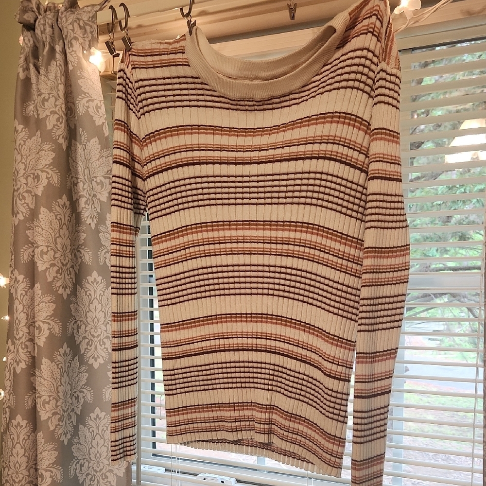 Striped Ribbed Sweater